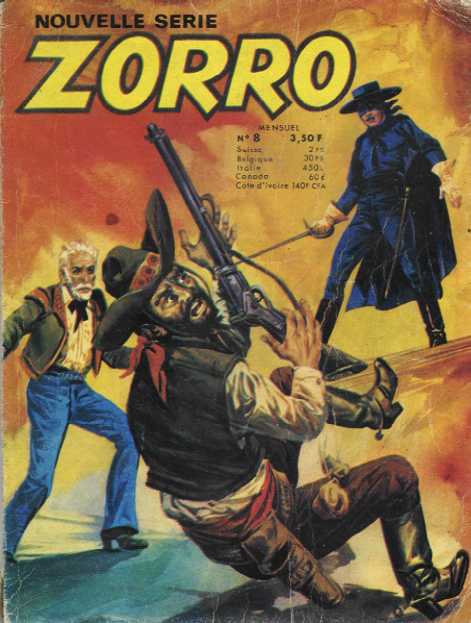 Scan de la Couverture Zorro Nouvelle Serie SFPI n 8